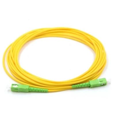 China FTTH Indoor SC G657A2 G652D Simplex Duplex Fiber Optical Patch Cord with APC Connector for sale