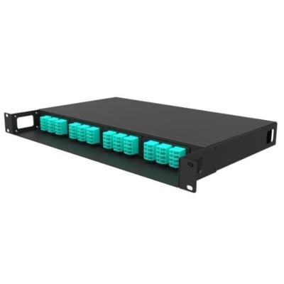 China 1U 19' Racks Enclosure MPO-LC Connector Fiber Optic Cassette Patch Panel for Rack Mount for sale