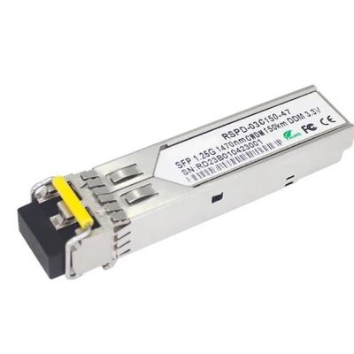 China 1310nm SFP Transceiver 1.25g Single SC Connector Module 850nm 150KM Cisco Compatible for sale