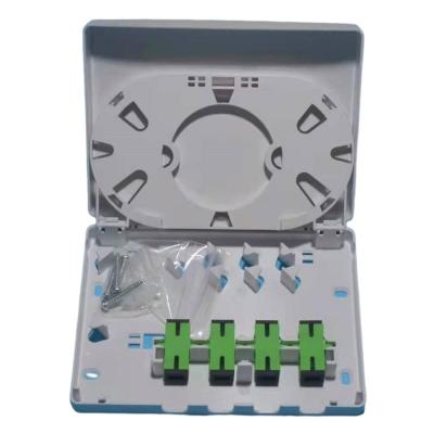 China FTTH FTTB FTTX Network 86mm Mini Invisible Indoor Terminal Wall Face Plate Outlet Box for sale