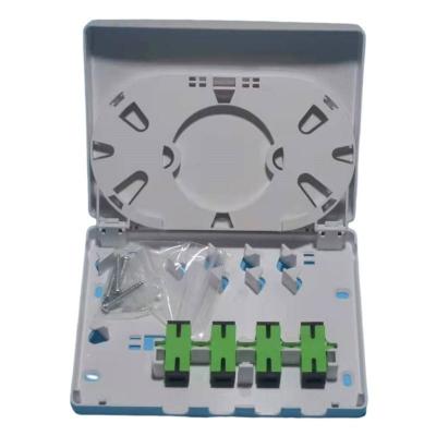 China 2/6/8 Port LC SC APC UPC Simplex/Duplex Wall Outlet Box for Mounting Method Wall Mount for sale