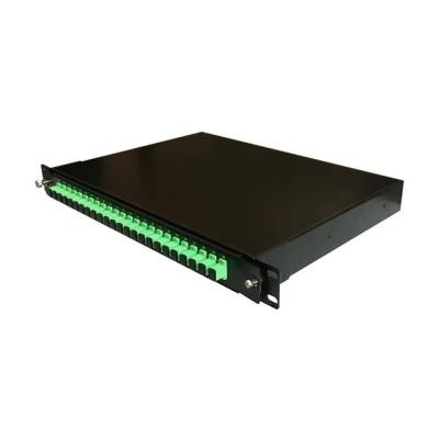 China 1 Time Fiber Type SM 12 96 144 core 48 port LC SC rack installation 24 Patch Panel for sale