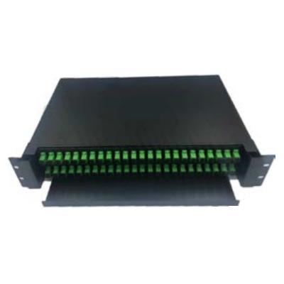 China Outdoor Fiber Patch Panel 12/24/48 Cores 1U 19inch SC/LC Simplex or Duplex Network GPRS 5 for sale