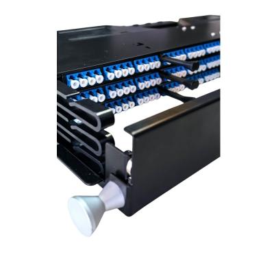 China 12/24/48 Cores/Cusomized Fiber Optic Equipment for FTTX/FTTH in 19-Inch 1u/2u/4u Rack for sale