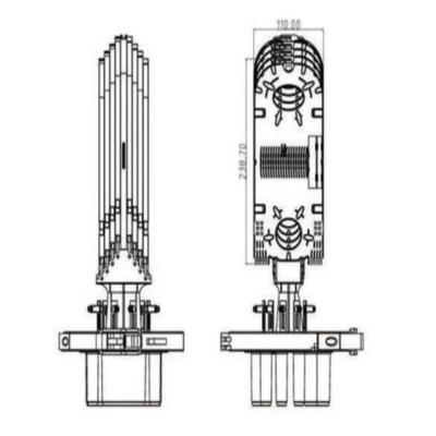 China Método fixo de encolhimento térmico 36 Core Splice Tray para equipamentos de fibra óptica FTTH de densidade à venda