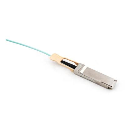 China 100 Gbps QSFP28 AOC Patch Cord Fiber Optic Cable para transferência de dados rápida e segura à venda