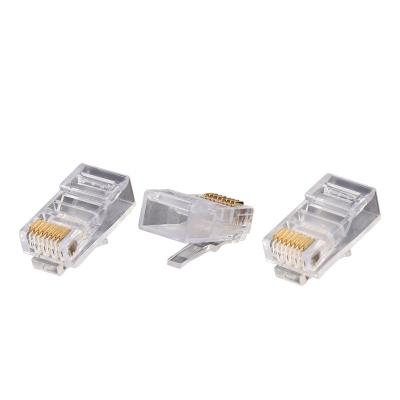 China 8p8c UTP RJ45 Connector Gold Plated for Fiber Optic Equipment Network Ethernet Crystal for sale