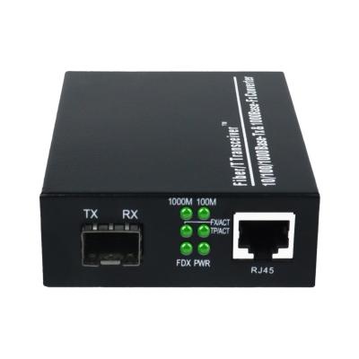 China 10 Fiber Optic Equipment 310nm 1550nm 10/100M 20km RJ45 SC Connector Optical Wired LAN Media Converter for sale