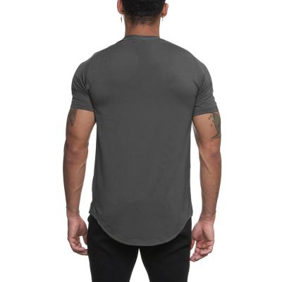 China New Design QUICK DRY Quick Dry Fitness Loose Elastic Polyester Breathe Sports T Shirt For Men for sale