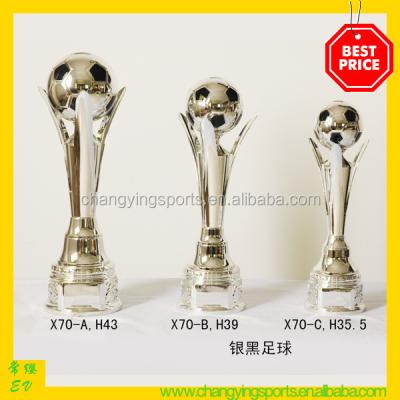 China Plastic China Football Trophy Soccer Ball Trophy Cup Sports Trophies X70/71 for sale