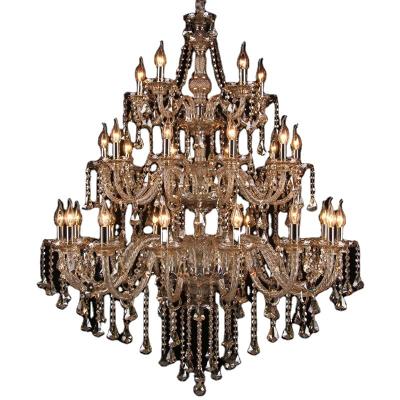 China Large Quality Modern Luxury European Gold Size Traditional Maria Theresa Crystal Chandelier For Villa Hotel Project for sale