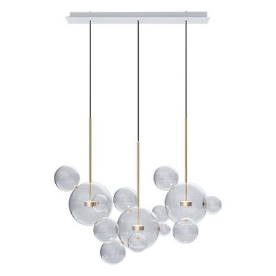 China Group Modern Artistic Modern Chandelier Lighting Decorative Multi Glass Bubble Pendant Lamp for sale