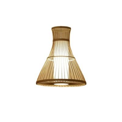 China Pendant Light Wooden Pendant Light Industrial Modern Bamboo Lantern Ceiling Light for Living Room Restaurant Bar Cafe Home Decoration Lighting for sale