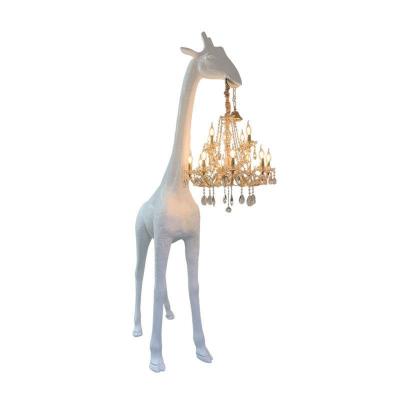 China Nordic Modern Luxury Hotel Living Room Horse Corner Standing Light Modern Minimalist Designer Art Decoration Standing Led Floor Lamp for sale