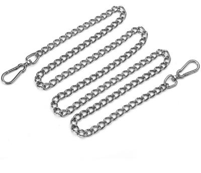 China Pull Rope Pet Supply Chain Double 304 Stainless Steel Material Loop Padded Seamless Welding Wholesale for sale