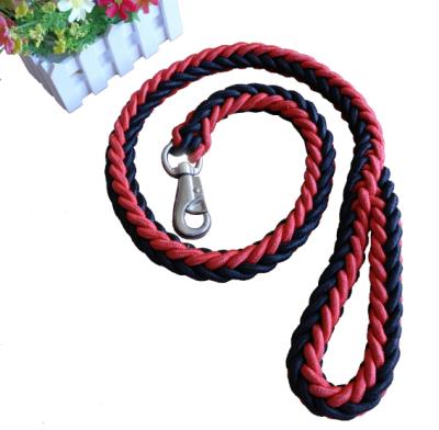 China Spot Padded Pet Supplies Wholesale Nylon Color Traction Rope Eight Strands Braided Half P Dog Neck Chain Trap for sale