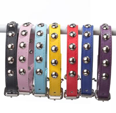 China Factory direct sales padded spread rivet pu skin pet collar dog with chain dog pet collar spot wholesale for sale