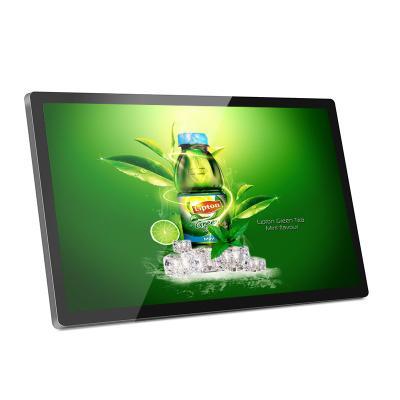 China Android 27inch indoor portable digital signage screen media player totem with software for sale