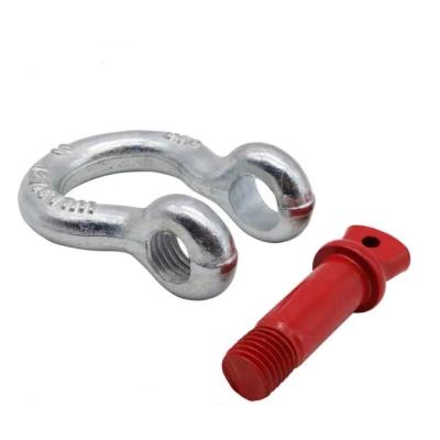 China Heavy Industry High Strength Crane Hoisting D - Shaped Metal Chain Sling Ring Shackle for sale