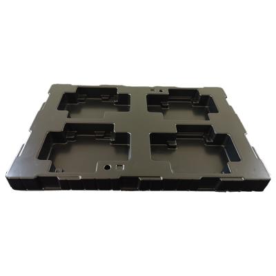 China Custom Black Antistatic ESD Blister Vacuum Forming Plastic Storage Parts Tray for sale