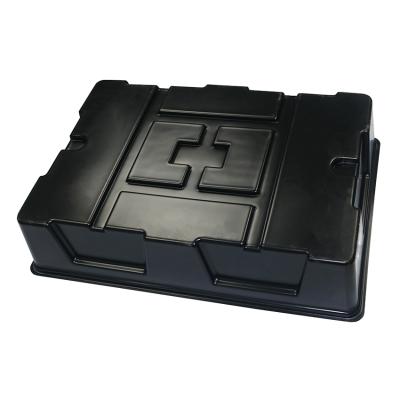 China Custom Black Plastic Hole Seed Nursery Tray Plastic Seed Tray Eco-friendly Planting For Indoor for sale