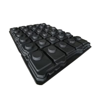 China Strong Custom Plastic Handler Parts Tray Hard Thermoforming Plastic Tray for sale