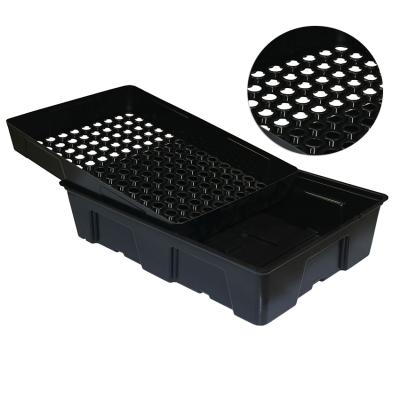 China Eco - Friendly Black Vertical Growth Planting Plastic Hydroponic ABS Tray Custom Shape for sale