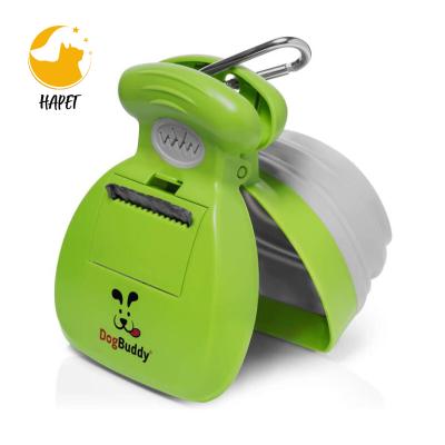 China Sustainable Portable Dog Poop Scooper, Sanitary Dog Waste Pick Up, Dog Waste Cleaner With Bag Dispenser for sale