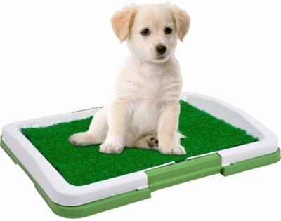 China 3 Layers Viable Large Dog Pet Training Pee Pad Mat, Puppy Tray Grass Toilet Simulation Lawn Potty for Indoor Potty Training Pet for sale