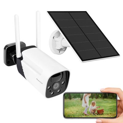 China Human Motion Tracking Wireless IP Camera Bullet Surveillance CCTV Solar Powered Wifi Battery Solar Powered Outdoor Camera for sale