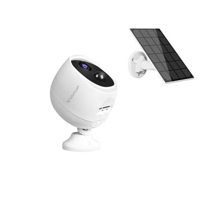 China Truly Low Power Consumption 5000mAh Battery NIGHT VISION 1080P Mini Wireless IP Camera With 3.3W Solar Power Panel Kit for sale