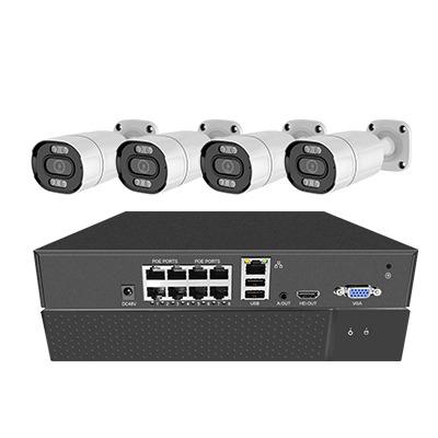 China 5mp Bullet Camera VStarcam 4 Channel NVR POE HD 5MP CCTV IP Cameras Kits 4 Ch Home Cameras Video Surveillance System Network VCR for sale