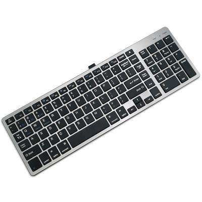 China Rechargeable Multifunctional Keyboard Dual - Model 2.4G Wireless & BT Keyboard With Normal Number Pad Design For Ipad Phone Tablet for sale