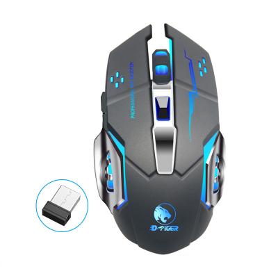 China USB 2.4G 6D Backlight Gaming Rechargeable Ergonomic Wireless Gaming Mouse Adjustable Built-in Battery Mouse DPI Wireless Mouse for sale