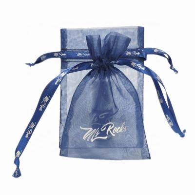 China Good Quality Gift Organza Lip Gloss Bag Christmas Gift Packaging Organza Customized Logo Pouch for sale