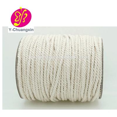 China Cotton Promotions 4mm Nature Cotton Braided Rope From China Supplier for sale