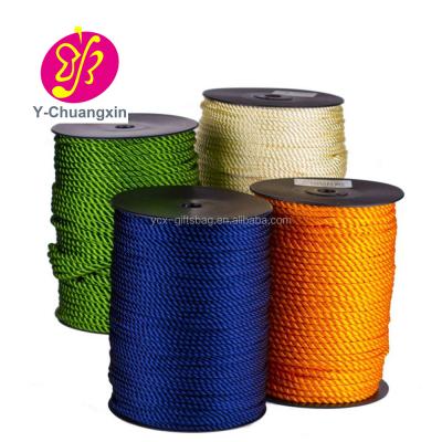 China Polyester China Factory Supplier 3mm Twisted Rope Cord Rope for sale