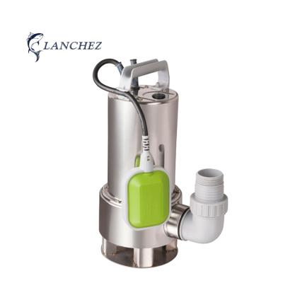 China Developing World Water Solutions LANCHEZ 1100/1300W Stainless Steel Submersible Sewage Drainage Sump Pump for sale