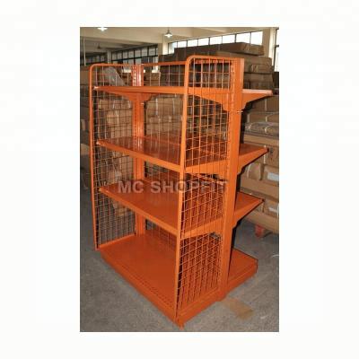 China Double Sided Double Sided Wire Mesh Supermarket Shelf for sale