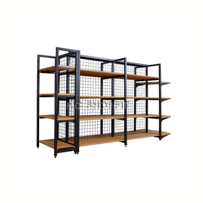 China Combined double-sided convenient store, supermarket rack, supermarket shelf for sale