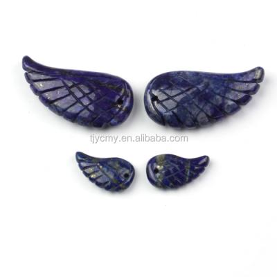 China No Gemstone Lapis Lazuli Blue Wing Pendant Charm For Women Jewelry for sale