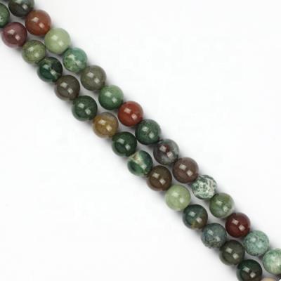 China None India Fancy Jasper Multi Color Gemstone Beads Wholesale Natural Rounds for sale