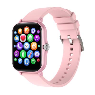 China 2021 New Touch Screen Heart Rate Blood Pressure Health Monitoring Fitness Smart Watch Wristband For Most Female Women P8 for sale