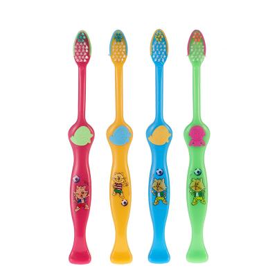 China 4pcs Environmentally Friendly Customized LOGO Children's Toothbrush Children's Toothbrush Set Home Children's Oral Cleaning Toothbrush for sale