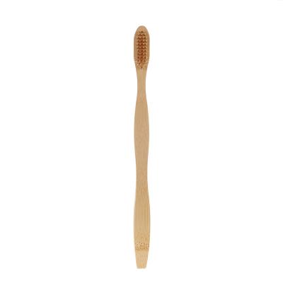 China Custom Made LO Organic Eco-Friendly Toothbrush, Eco Friendly 100% Natural Bamboo Toothbrush Soft Nylon Bristles for sale