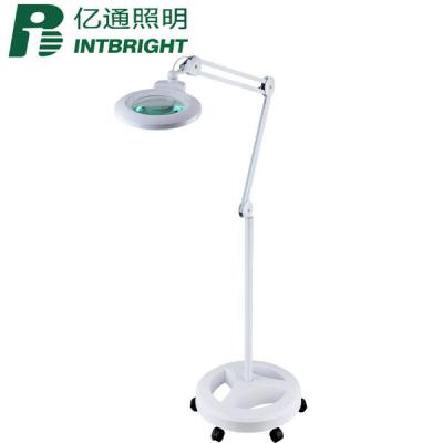 China PC+ABC+GLASS+FE Beauty Salon LED Lamp Operating Magnifier With Skin Test Led Light Skin Enlarging Lamp for sale