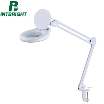 China Dimmable 10x Desk Lamp Magnifier 8066d2-4c Magnifying Beauty Salon Lamp Used Furniture Magnifying Lamp for sale