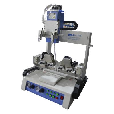 China Desktop Type 300*300*100mm Two-component AB Glue Dispensing Machine / Led Glue Dispenser Machine for sale