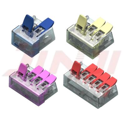 China Power Supply 221 Series 2P/3p/4p/5p Terminal Block Wire Connector for sale