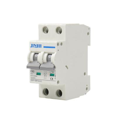 China High Standard Plastic Silver Copper PV MCB DZ47/L7-63 Manufacturer Solar PV AC DC Type Miniature Circuit Breaker 1-4P 6-63A for sale